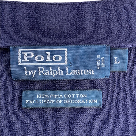 Vintage Polo by Ralph Lauren Men’s Large Cardigan Blue - Picture 10 of 12